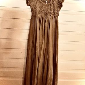 Free People cotton maxi dress